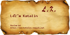 Lám Katalin névjegykártya